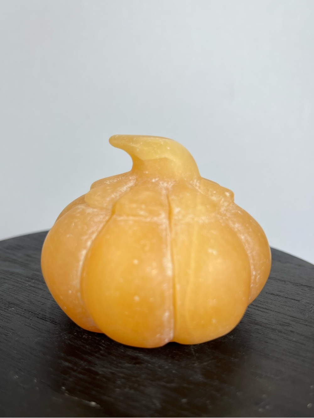 Orange Calcite Carved Pumpkin
